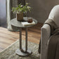 Douglas End Table - Raw Antique Nickel