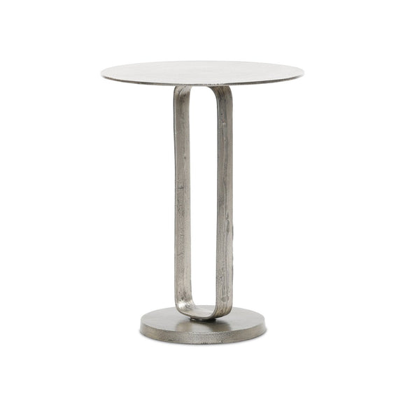Douglas End Table - Raw Antique Nickel