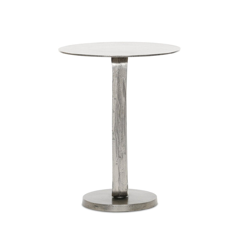 Douglas End Table - Raw Antique Nickel