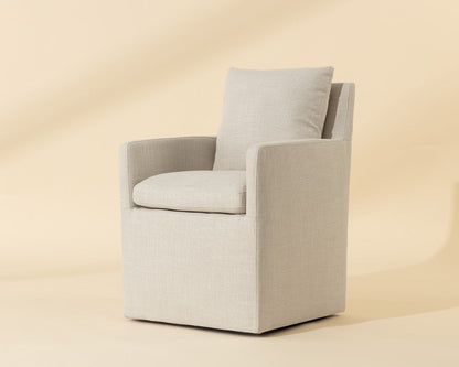 Glenrose Wheeled Dining Armchair