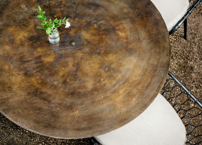 Simone Bistro Table - Antique Rust