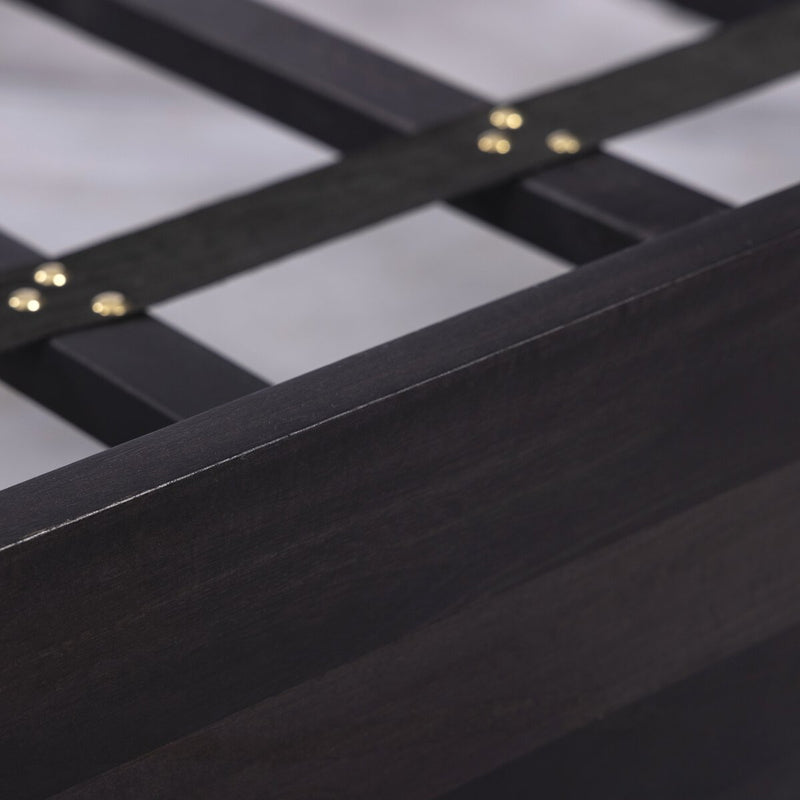 Sydney Bed - Black Wash & Black Cane