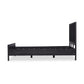 Sydney Bed - Black Wash & Black Cane