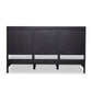 Sydney Bed - Black Wash & Black Cane