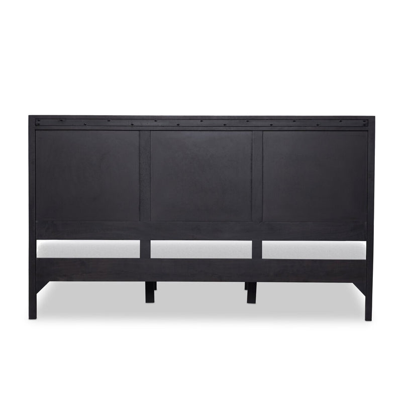 Sydney Bed - Black Wash & Black Cane