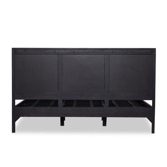Sydney Bed - Black Wash & Black Cane