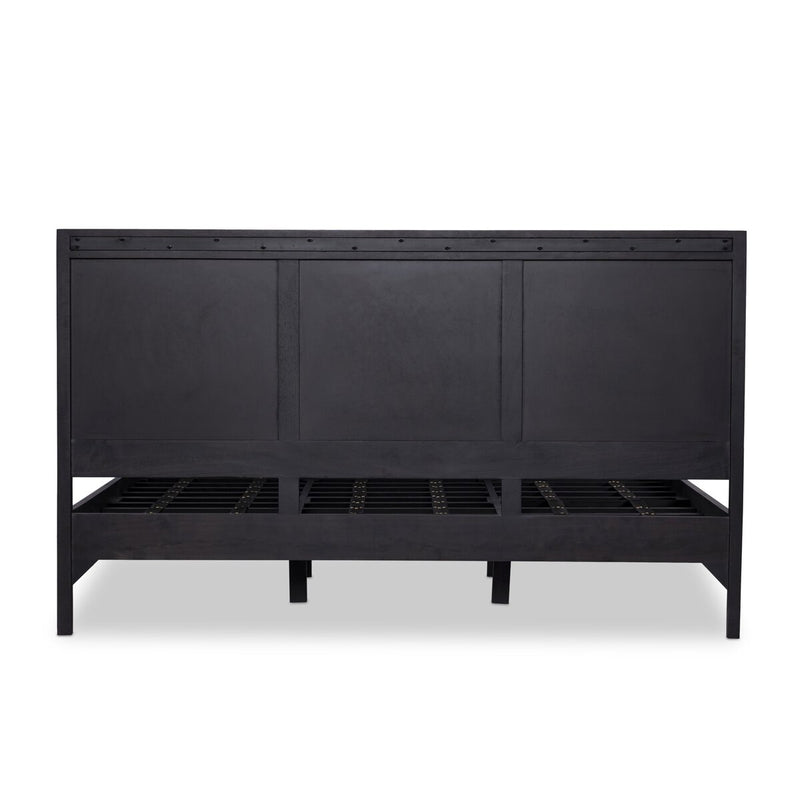 Sydney Bed - Black Wash & Black Cane