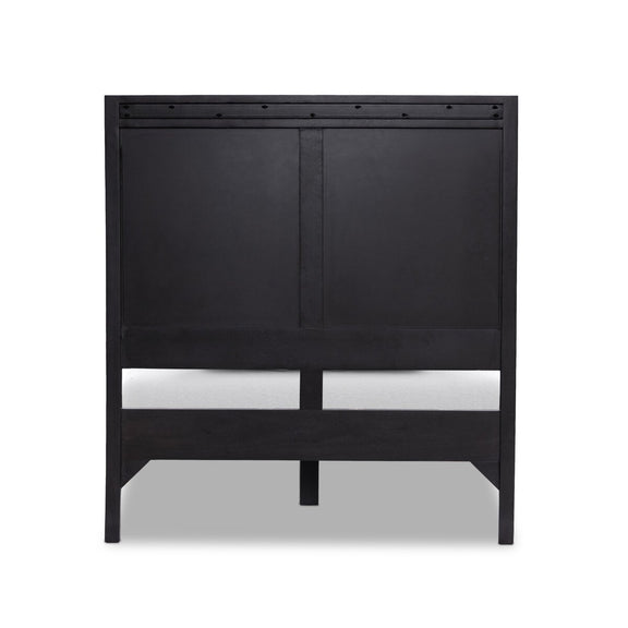 Sydney Bed - Black Wash & Black Cane