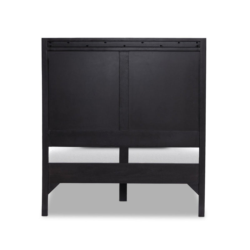 Sydney Bed - Black Wash & Black Cane