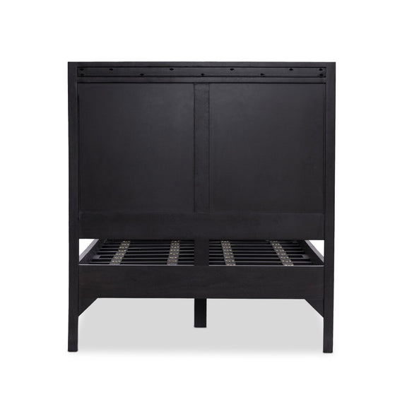 Sydney Bed - Black Wash & Black Cane