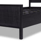 Sydney Bed - Black Wash & Black Cane