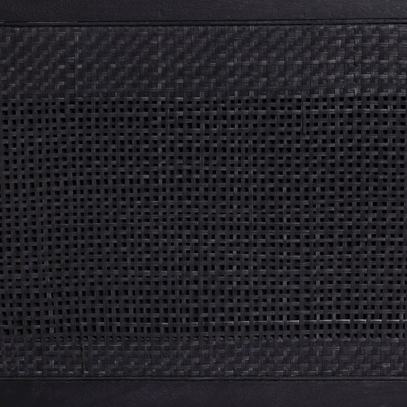 Sydney Bed - Black Wash & Black Cane