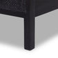 Sydney Bed - Black Wash & Black Cane
