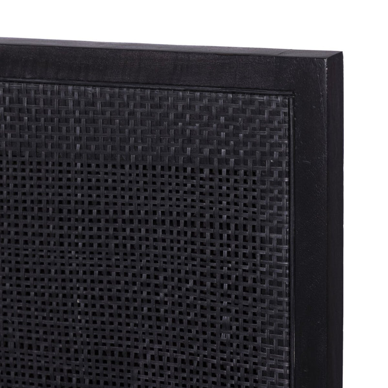 Sydney Bed - Black Wash & Black Cane