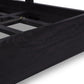 Sydney Bed - Black Wash & Black Cane