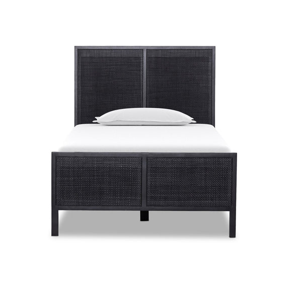 Sydney Bed - Black Wash & Black Cane