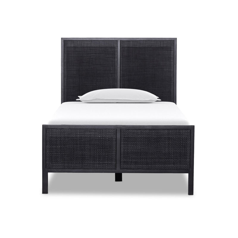 Sydney Bed - Black Wash & Black Cane