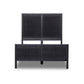 Sydney Bed - Black Wash & Black Cane