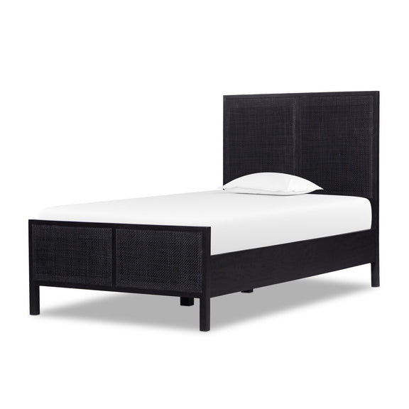 Sydney Bed - Black Wash & Black Cane