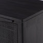 Sydney Nightstand - Black Wash & Black Cane