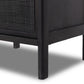 Sydney Nightstand - Black Wash & Black Cane