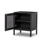 Sydney Nightstand - Black Wash & Black Cane