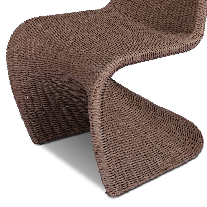 Portia Outdoor Dining Chair - Tanned Weave