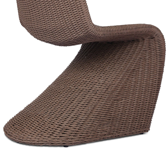 Portia Outdoor Dining Chair - Tanned Weave