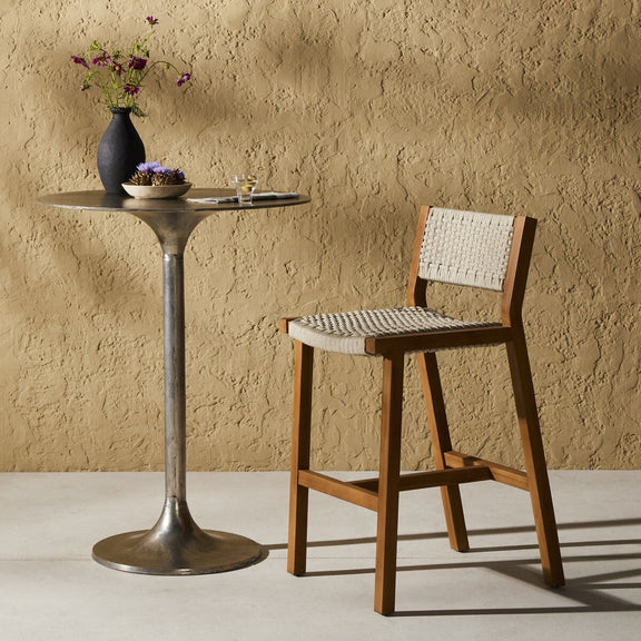 Delano Outdoor Bar + Counter Stool - Natural Teak