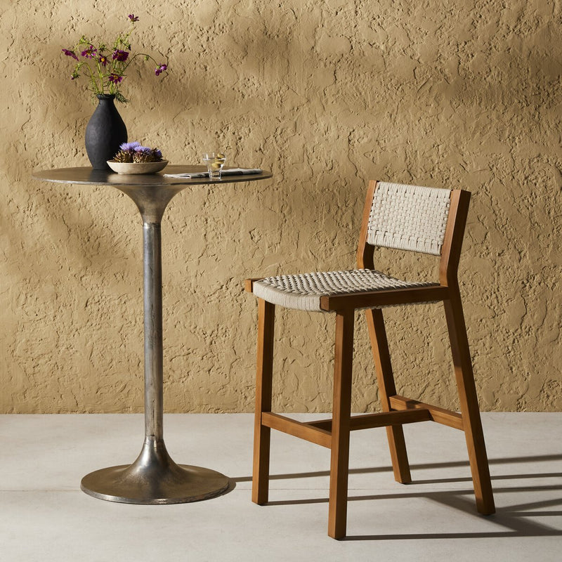 Delano Outdoor Bar + Counter Stool - Natural Teak