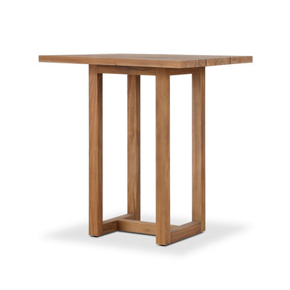 Stapleton Square Outdoor Bar Table - Stained Toasted Brown-fsc