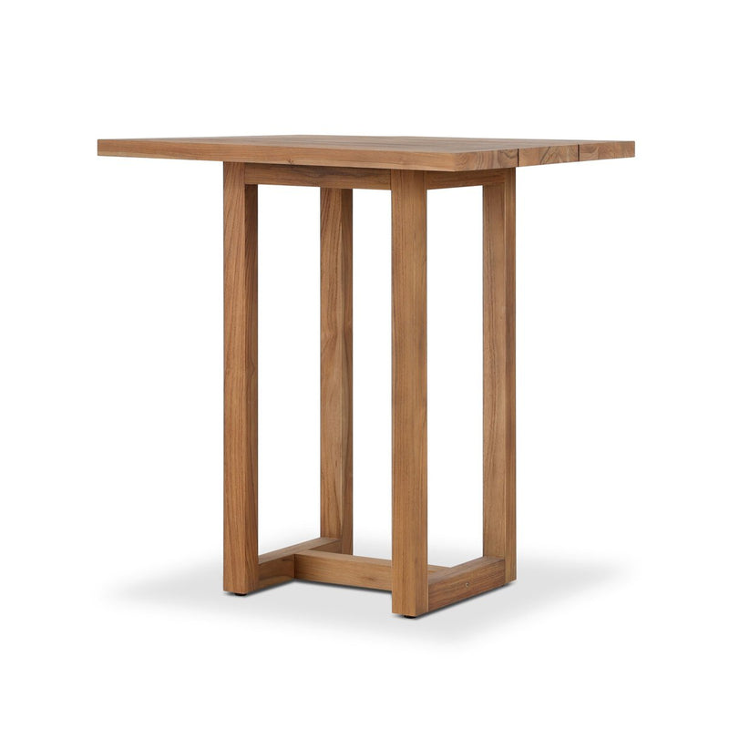 Stapleton Square Outdoor Bar Table - Stained Toasted Brown-fsc