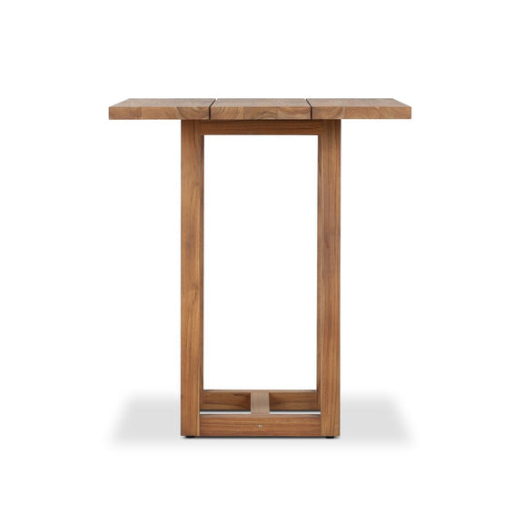 Stapleton Square Outdoor Bar Table - Stained Toasted Brown-fsc