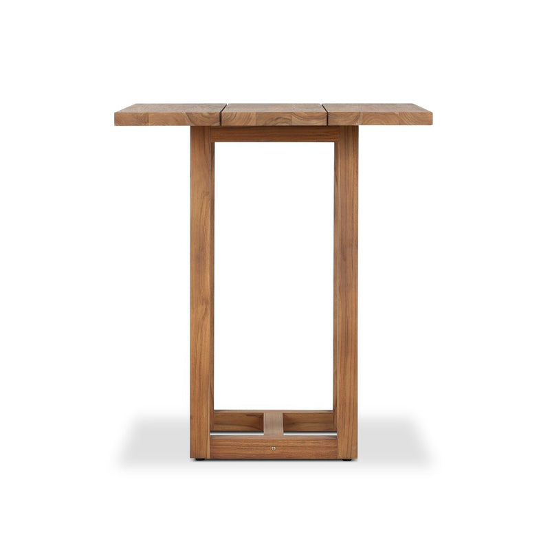 Stapleton Square Outdoor Bar Table - Stained Toasted Brown-fsc