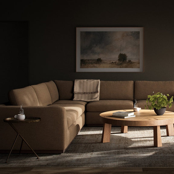 Colt 3-Piece Sectional - Crypton Nomad Mushroom