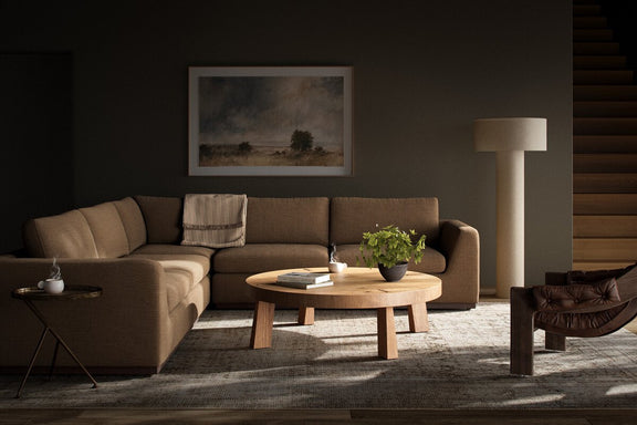 Colt 3-Piece Sectional - Crypton Nomad Mushroom