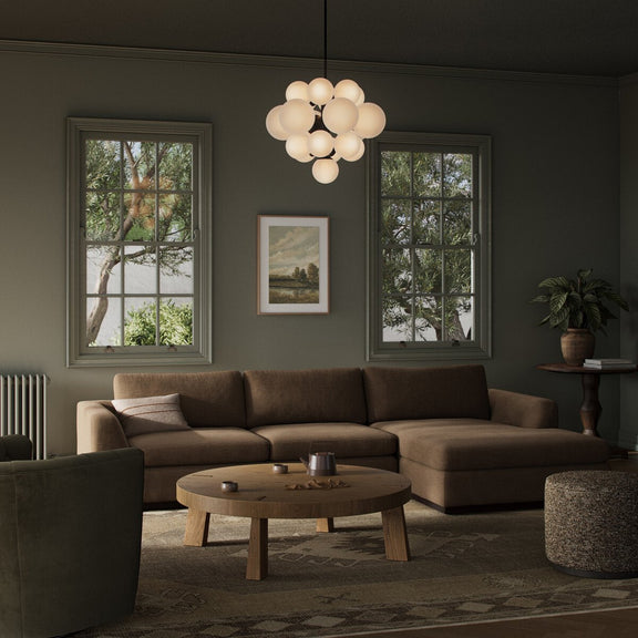 Colt 2-Piece Sectional - Crypton Nomad Mushroom