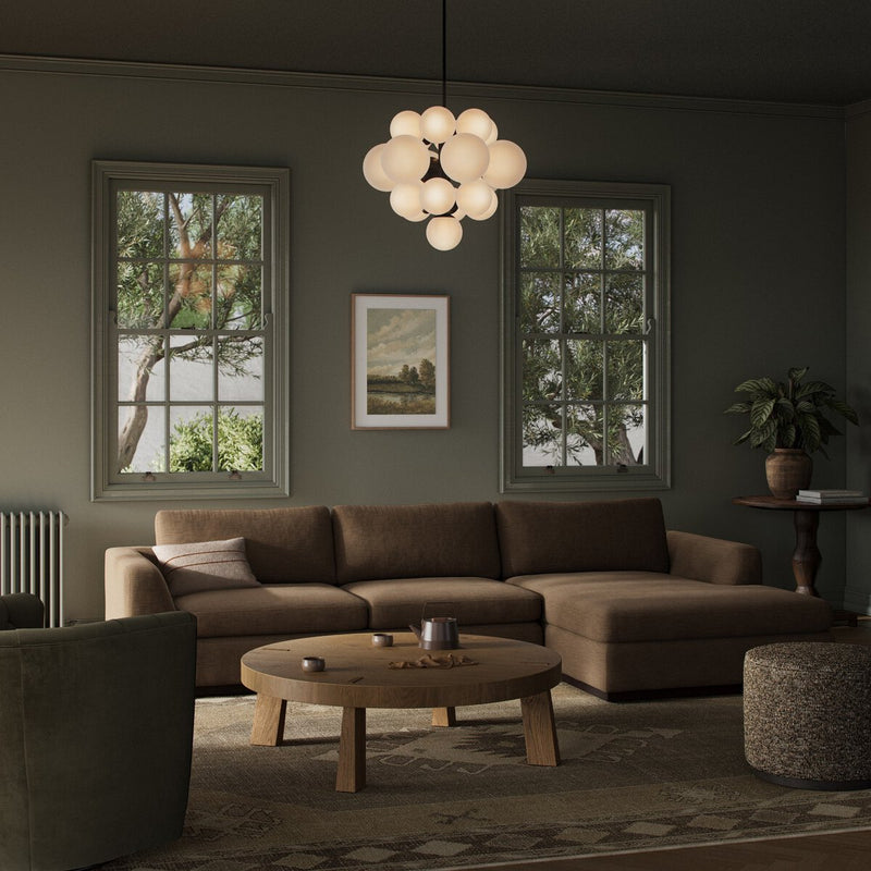 Colt 2-Piece Sectional - Crypton Nomad Mushroom