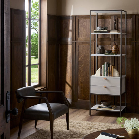 Trey Bookshelf - Dove Poplar