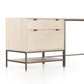 Trey Filing Cabinet Desk System - Dove Poplar