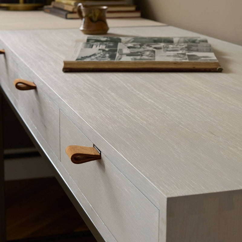 Trey Filing Cabinet Desk System - Dove Poplar
