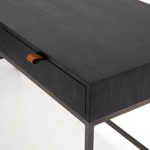 Trey Filing Cabinet Desk System - Black Wash Poplar