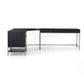 Trey Filing Cabinet Desk System - Black Wash Poplar