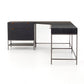 Trey Filing Cabinet Desk System - Black Wash Poplar