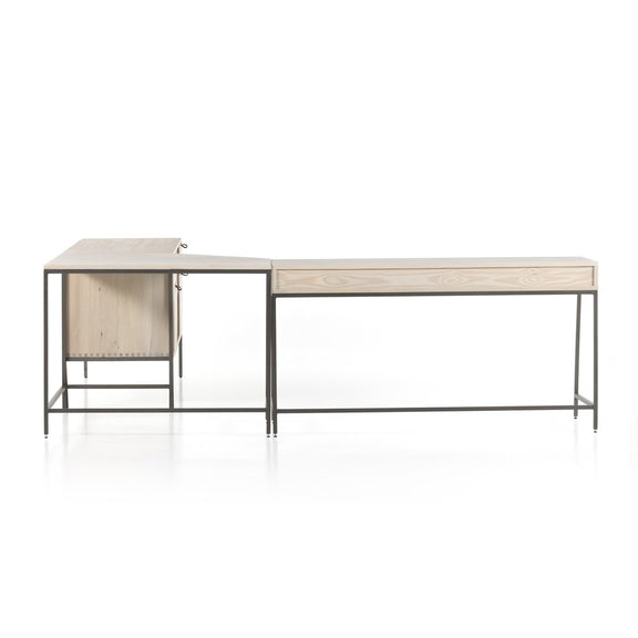 Trey Filing Credenza Desk System - Dove Poplar