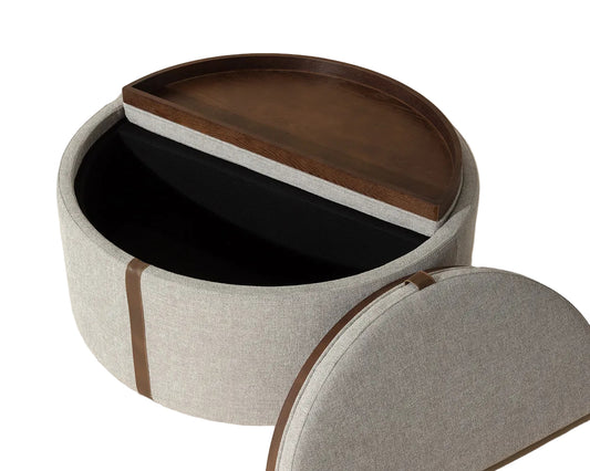 Borelli Wheeled Storage Ottoman