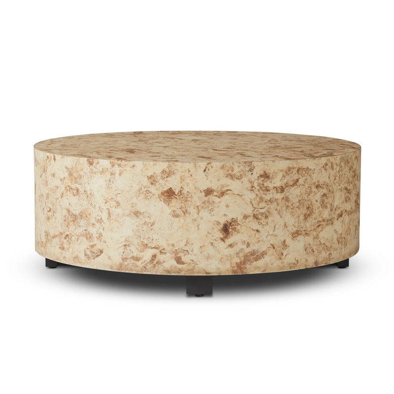 Hudson Round Coffee Table - Bark Paper