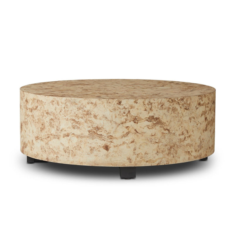 Hudson Round Coffee Table - Bark Paper
