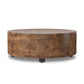 Hudson Round Coffee Table - Dark Bark Paper