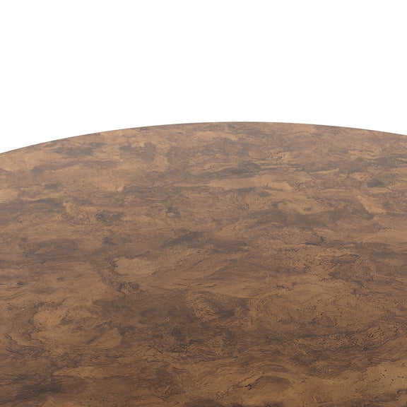Hudson Round Coffee Table - Dark Bark Paper